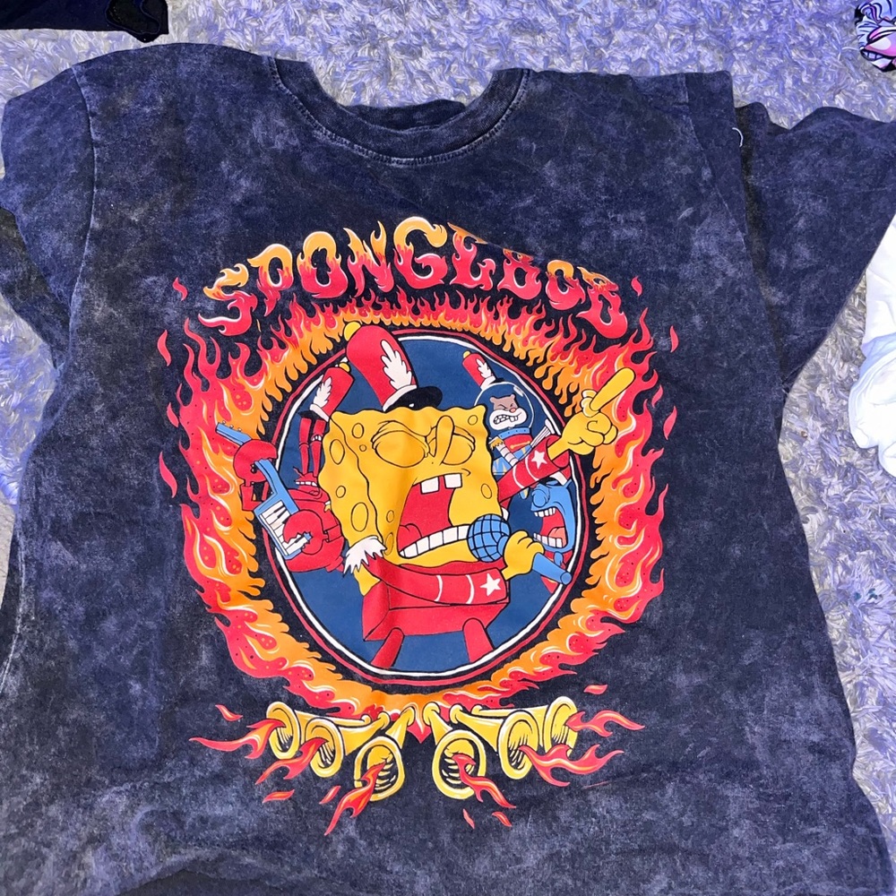 SpongeBob cropped up graphic T-shirt